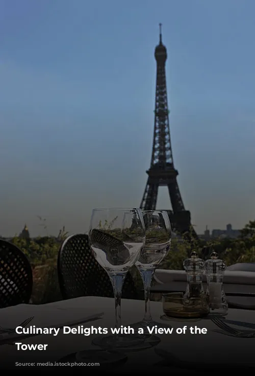 Culinary Delights with a View of the Eiffel Tower