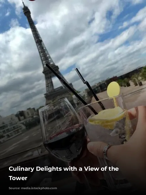 Culinary Delights with a View of the Eiffel Tower