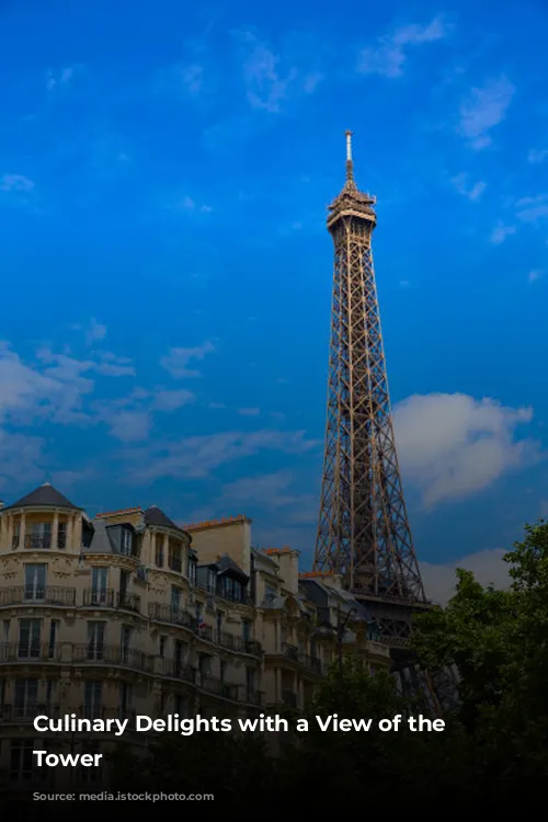 Culinary Delights with a View of the Eiffel Tower