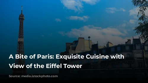 A Bite of Paris: Exquisite Cuisine with a View of the Eiffel Tower