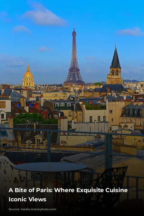 A Bite of Paris: Where Exquisite Cuisine Meets Iconic Views