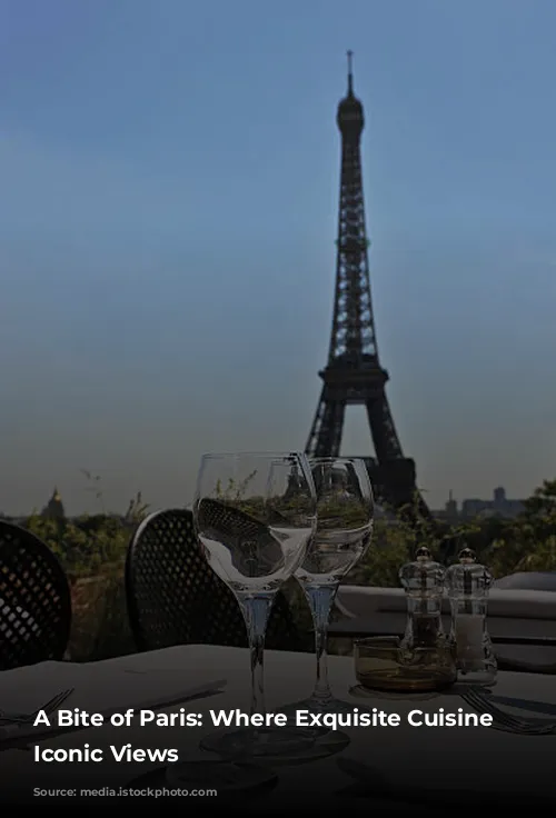 A Bite of Paris: Where Exquisite Cuisine Meets Iconic Views