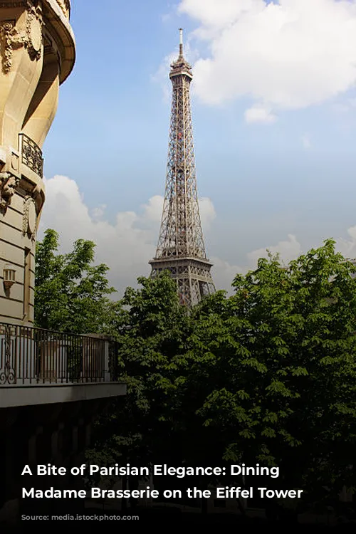 A Bite of Parisian Elegance: Dining at Madame Brasserie on the Eiffel Tower