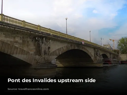 Pont des Invalides upstream side