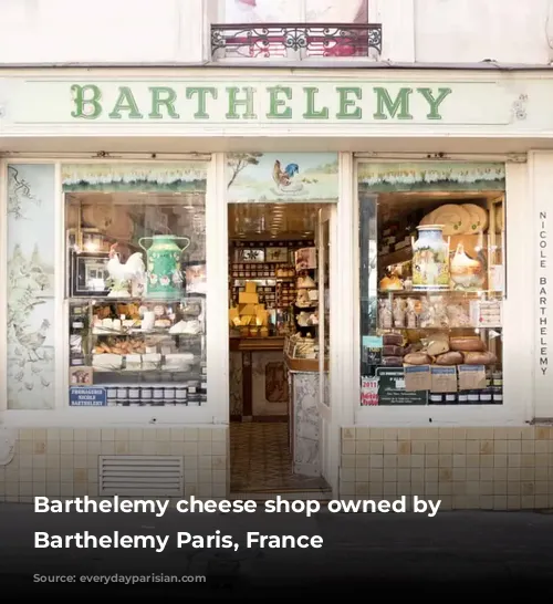 Barthelemy cheese shop owned by Nicole Barthelemy Paris, France 