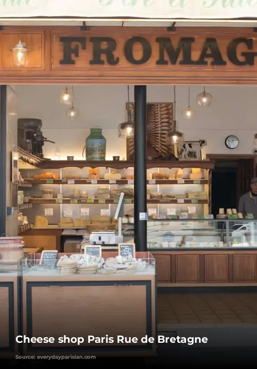 Cheese shop Paris Rue de Bretagne 