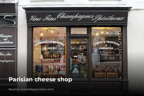 Parisian cheese shop 