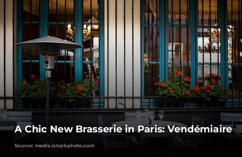 A Chic New Brasserie in Paris: Vendémiaire