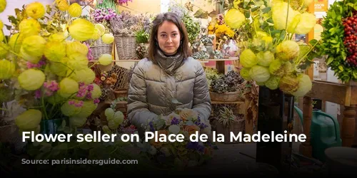 Flower seller on Place de la Madeleine