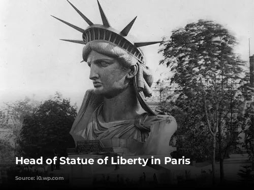 Head of Statue of Liberty in Paris