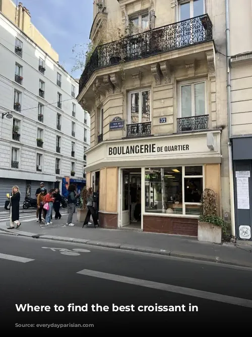 Where to find the best croissant in paris 