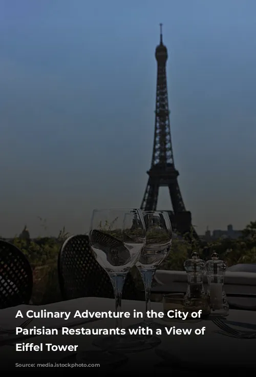 A Culinary Adventure in the City of Lights:  Parisian Restaurants with a View of the Eiffel Tower