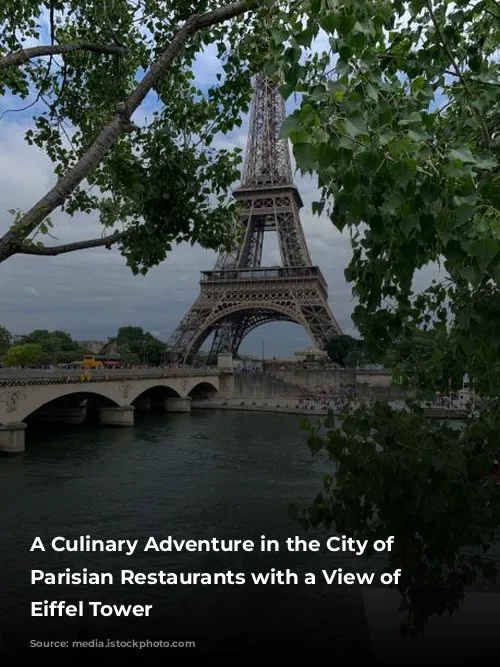 A Culinary Adventure in the City of Lights:  Parisian Restaurants with a View of the Eiffel Tower