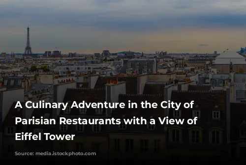 A Culinary Adventure in the City of Lights:  Parisian Restaurants with a View of the Eiffel Tower