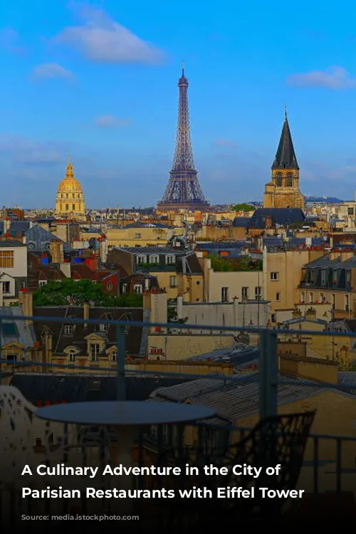 A Culinary Adventure in the City of Lights: Parisian Restaurants with Eiffel Tower Views