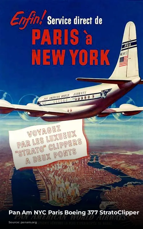 Pan Am NYC Paris Boeing 377 StratoClipper rsz