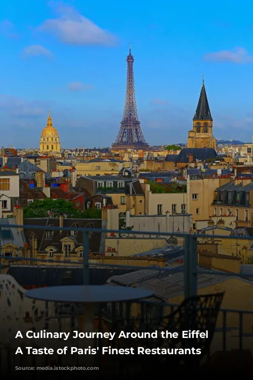 A Culinary Journey Around the Eiffel Tower:  A Taste of Paris' Finest Restaurants