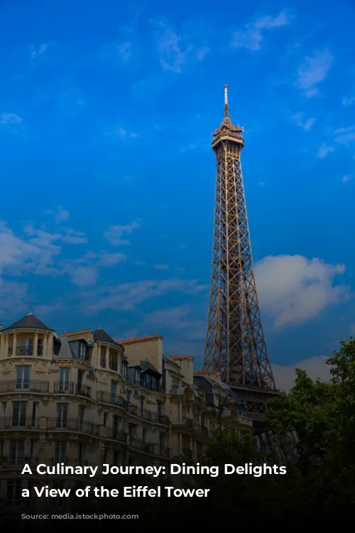 A Culinary Journey: Dining Delights with a View of the Eiffel Tower