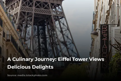 A Culinary Journey:  Eiffel Tower Views and Delicious Delights