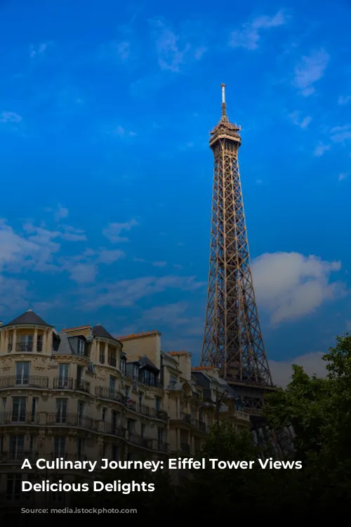 A Culinary Journey:  Eiffel Tower Views and Delicious Delights