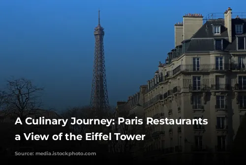 A Culinary Journey: Paris Restaurants with a View of the Eiffel Tower