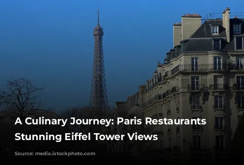 A Culinary Journey: Paris Restaurants with Stunning Eiffel Tower Views