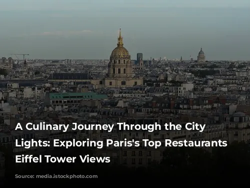 A Culinary Journey Through the City of Lights: Exploring Paris's Top Restaurants with Eiffel Tower Views