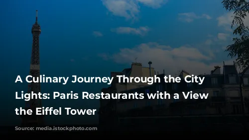 A Culinary Journey Through the City of Lights: Paris Restaurants with a View of the Eiffel Tower