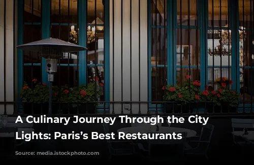 A Culinary Journey Through the City of Lights: Paris’s Best Restaurants