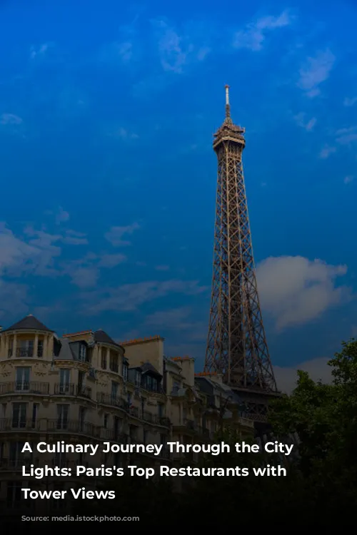 A Culinary Journey Through the City of Lights: Paris's Top Restaurants with Eiffel Tower Views