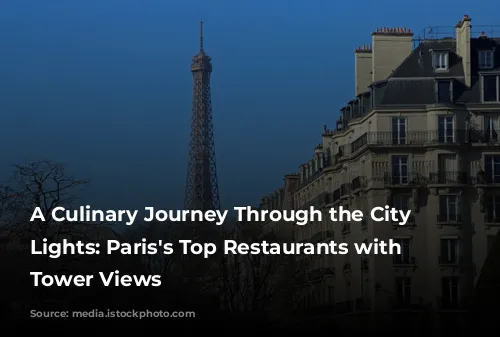 A Culinary Journey Through the City of Lights: Paris's Top Restaurants with Eiffel Tower Views