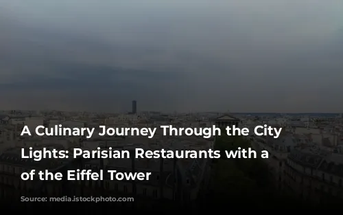 A Culinary Journey Through the City of Lights: Parisian Restaurants with a View of the Eiffel Tower