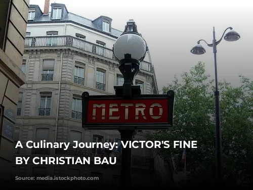 A Culinary Journey: VICTOR'S FINE DINING BY CHRISTIAN BAU