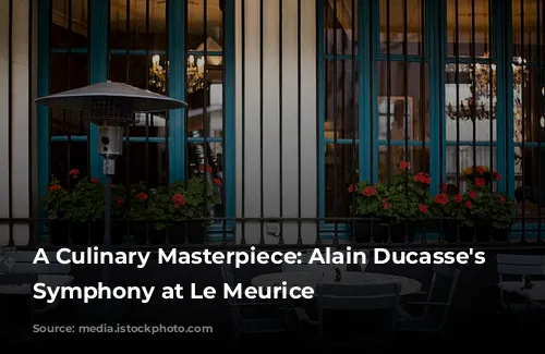 A Culinary Masterpiece: Alain Ducasse's Gastronomic Symphony at Le Meurice