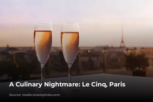 A Culinary Nightmare: Le Cinq, Paris