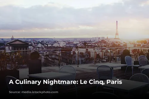 A Culinary Nightmare: Le Cinq, Paris