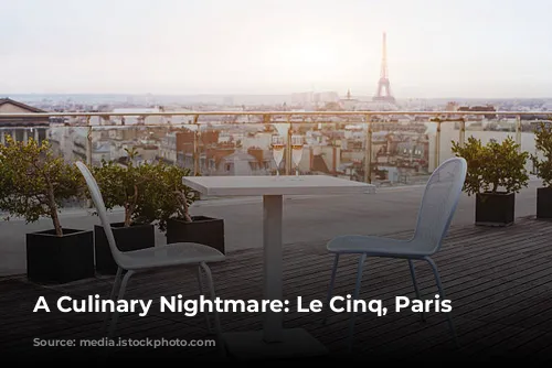 A Culinary Nightmare: Le Cinq, Paris