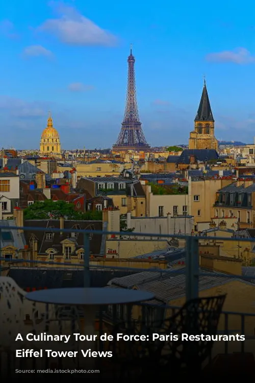 A Culinary Tour de Force: Paris Restaurants with Eiffel Tower Views