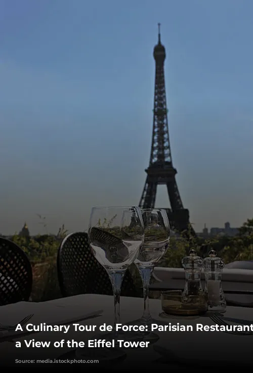 A Culinary Tour de Force: Parisian Restaurants with a View of the Eiffel Tower