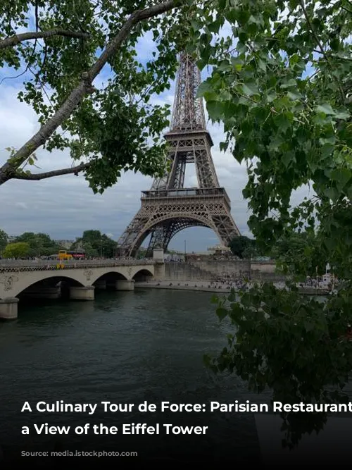 A Culinary Tour de Force: Parisian Restaurants with a View of the Eiffel Tower