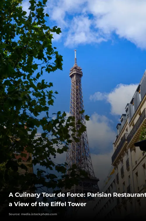 A Culinary Tour de Force: Parisian Restaurants with a View of the Eiffel Tower