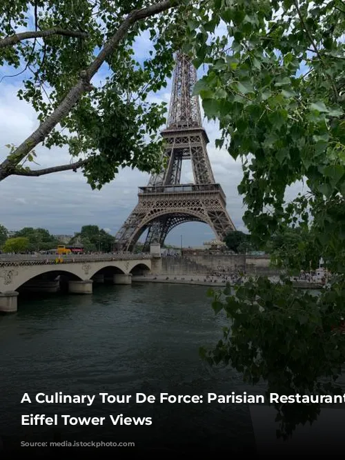 A Culinary Tour De Force: Parisian Restaurants with Eiffel Tower Views