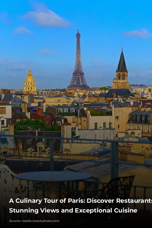 A Culinary Tour of Paris: Discover Restaurants with Stunning Views and Exceptional Cuisine