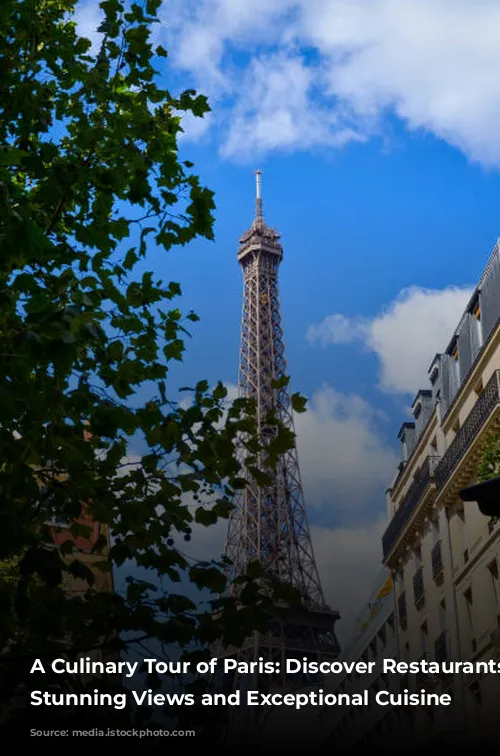 A Culinary Tour of Paris: Discover Restaurants with Stunning Views and Exceptional Cuisine