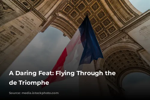 A Daring Feat: Flying Through the Arc de Triomphe