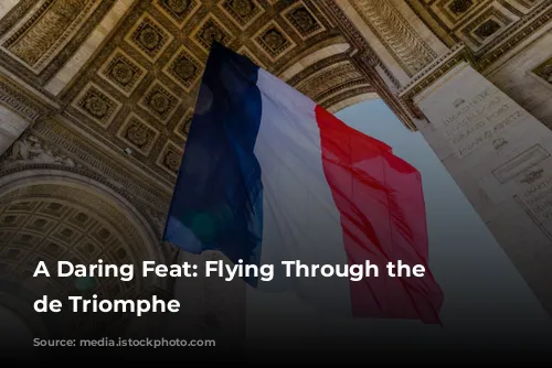 A Daring Feat: Flying Through the Arc de Triomphe