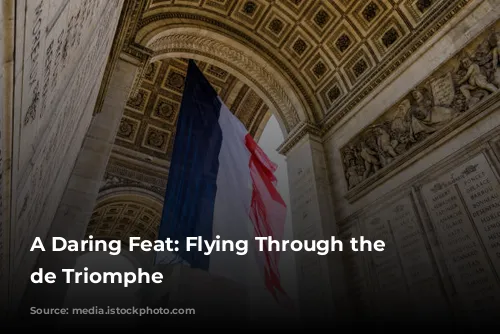 A Daring Feat: Flying Through the Arc de Triomphe