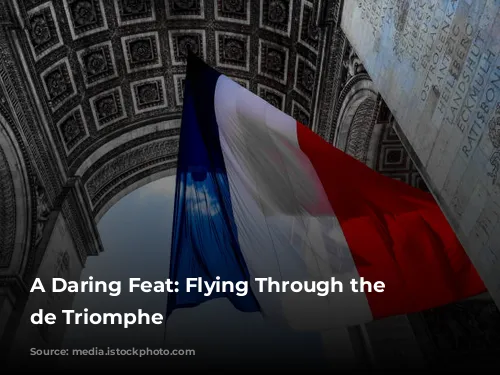 A Daring Feat: Flying Through the Arc de Triomphe