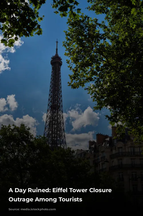 A Day Ruined: Eiffel Tower Closure Sparks Outrage Among Tourists