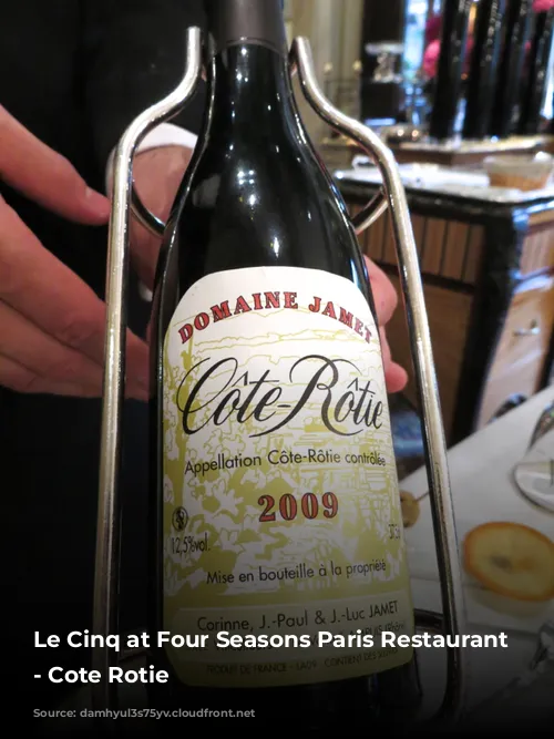 Le Cinq at Four Seasons Paris Restaurant Review - Cote Rotie